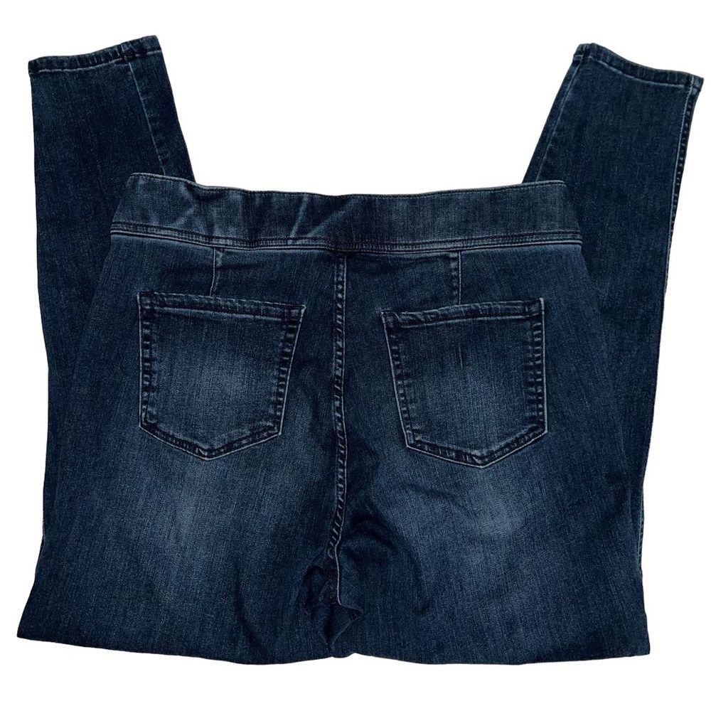 Lane Bryant high-rise super stretch skinny blue jeans